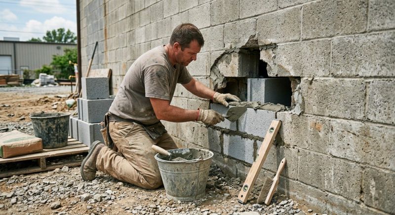 Concrete Block Repair in Cleveland, OH