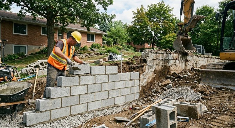 Block Wall Replacement in West Hartford, CT
